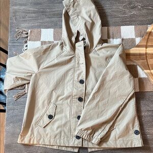 GAP Kids Beige Hooded Raincoat